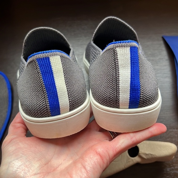 Rothy's The Sneaker Women’s Size 9.5US Steel Grey Slip On Knit Shoes - Picture 6 of 8